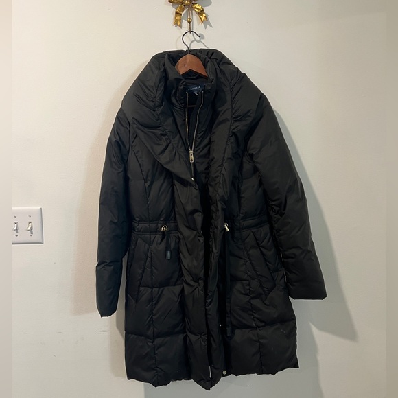 Cole Haan Dawn and Feather Women's Black Puffer Coat - Picture 2 of 11
